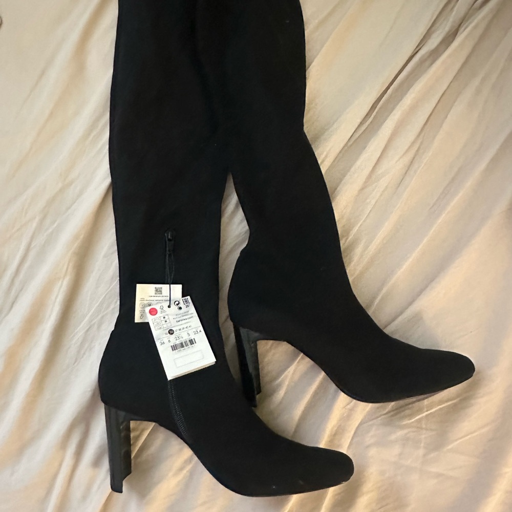 Bershka Black Heeled Boots
